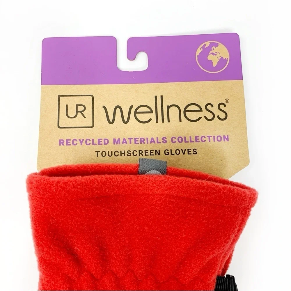 UR Wellness Red Touchscreen Gloves